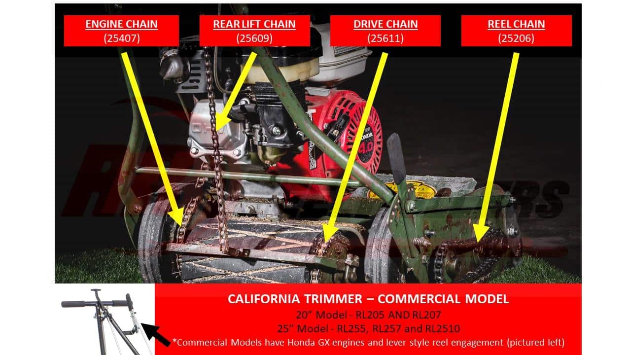 California Trimmer Chain- Commercial Model