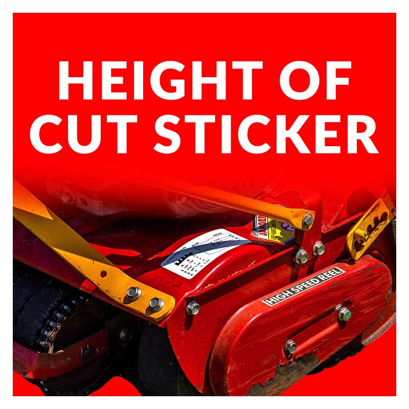 Height of Cut Sticker