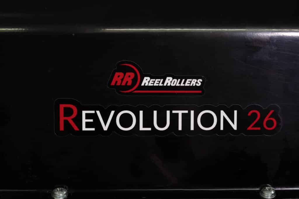 Reel Rollers Revolution 26 Drive Shaft Cover Reel Rollers and Revolution 26 Front Decal - REV032308