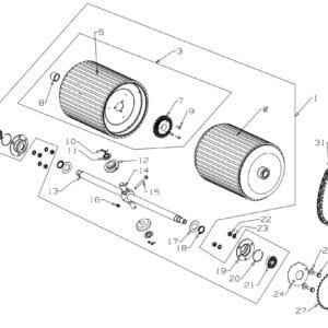 Rear Drum Assembly