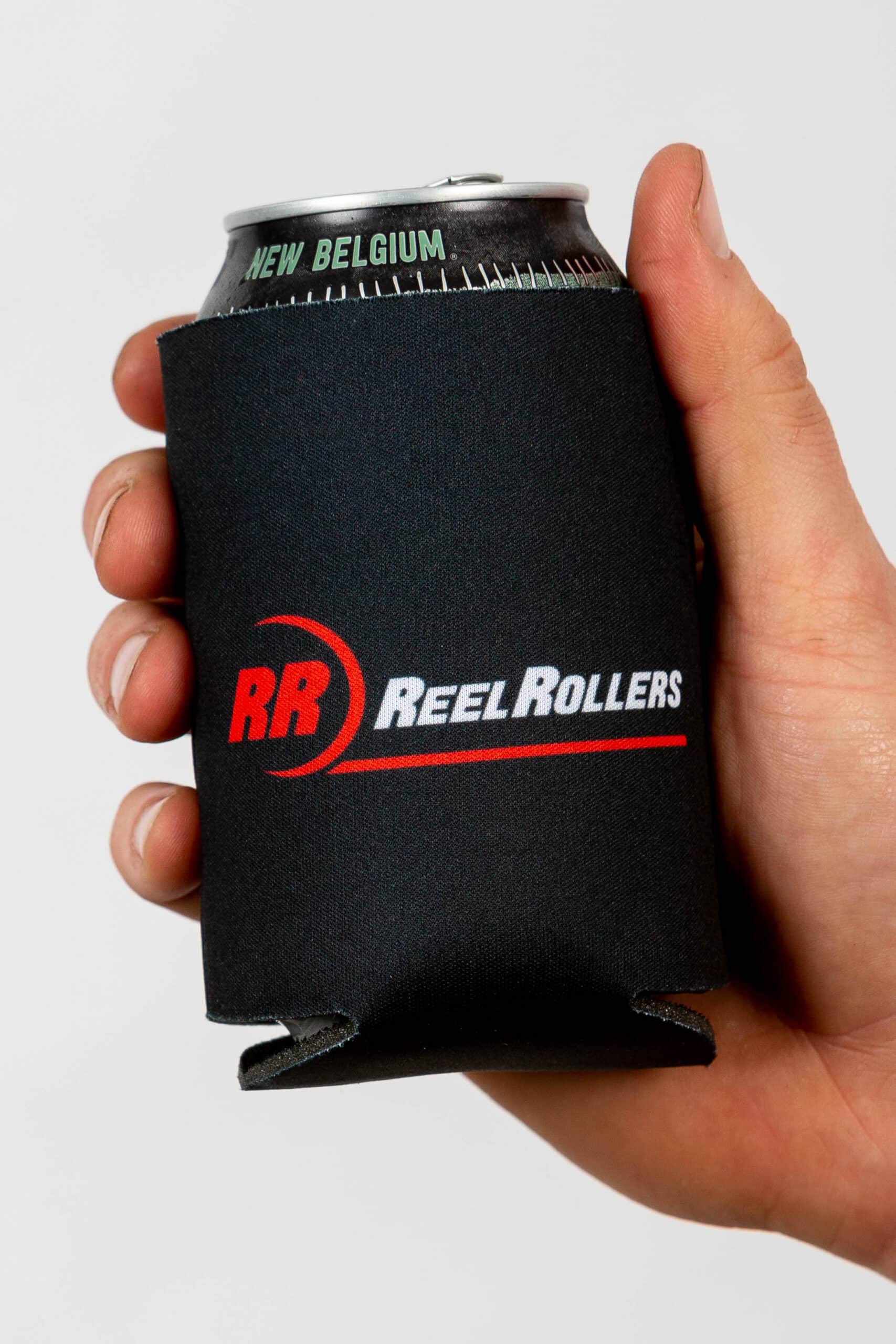 Reel Rollers Black Coozie with Logo - M0002